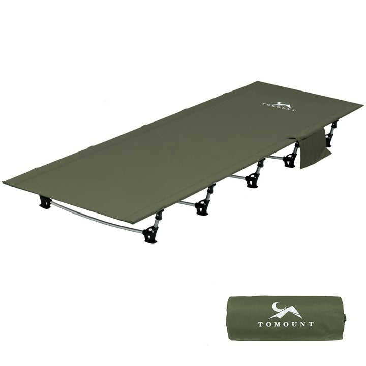 TOMOUNT Feldbett Ultraleichtes Klappbett aus Aluminium Kompaktes tragbares Campingliege einfach zu B
