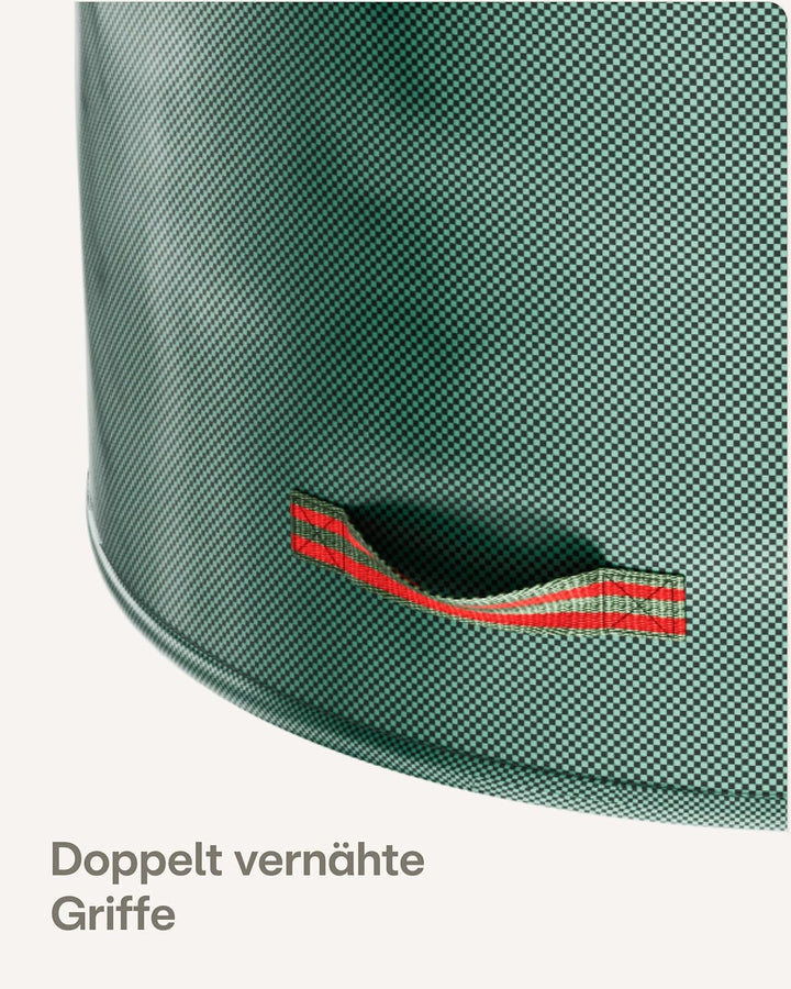 Praknu 3x Gartenabfallsack 300 Liter - Laubsack Mit 4 Reissfesten Griffen - Stabil - Faltbar - Wiede