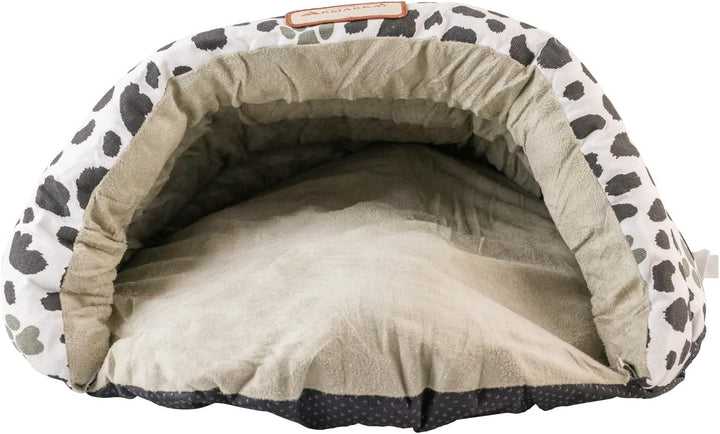 Armarkat Katzenbett mit Pfotenabdruck, 50,8 x 27,9 cm, Salbeigrün und Pfotenabdruck L 51 x B 28 x H