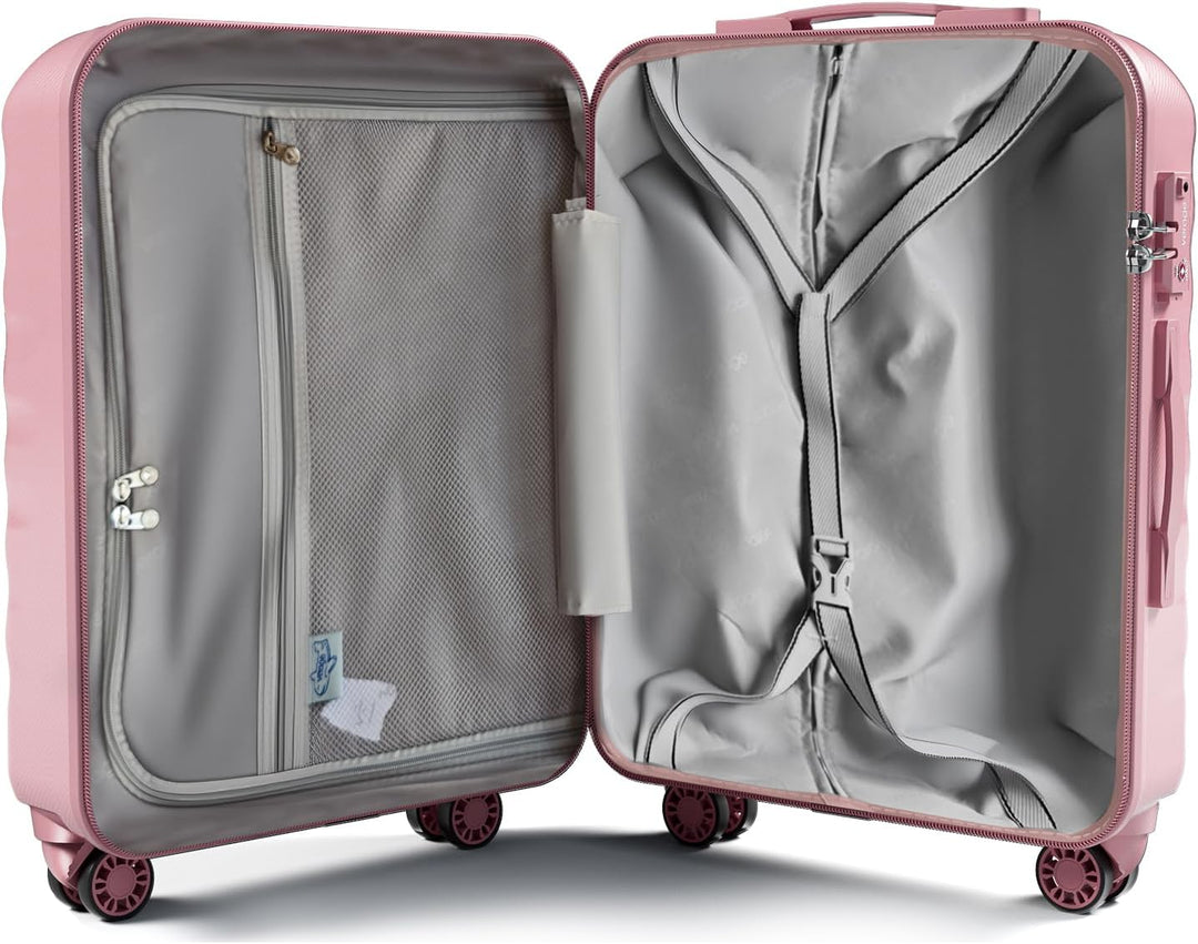 ABISTAB Hartschalen Koffer Mittelgross 66x45x28cm erweiterbar, leicht Koffer &amp; Trolleys, Reisekoffer