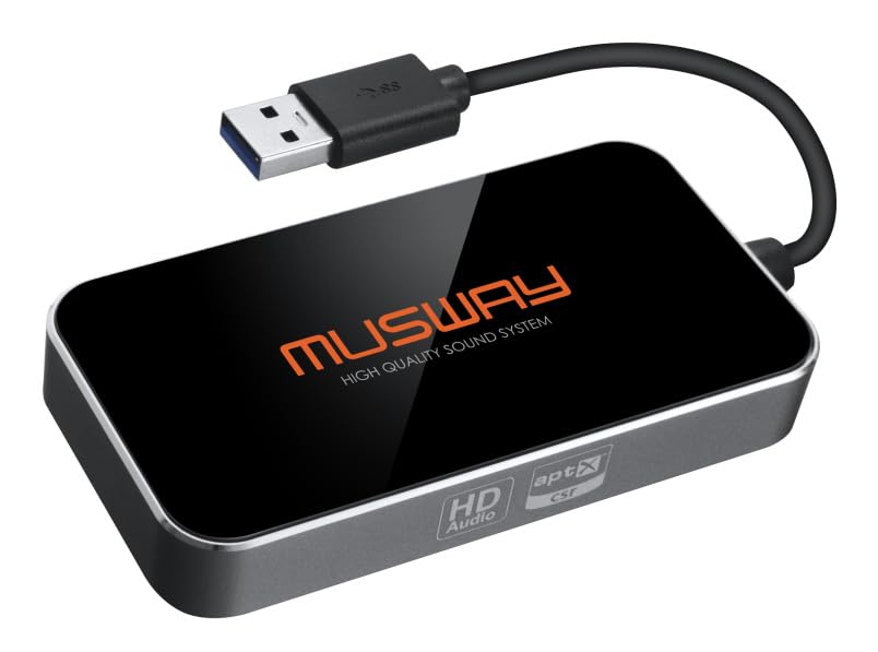MUSWAY BTA-HD - Bluetooth DONGLE FÜR HD Audio Streaming & APP-Steuerung in Verbindung mit MUSWAY DSP