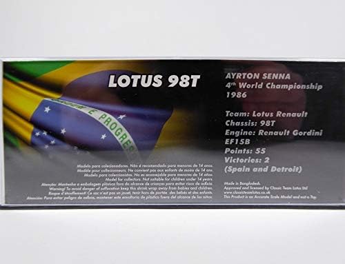 OPO 10 - Ayrton Senna Lotus 98T # 12 - Brasilien GP Formel 1-1986 1:43 Altaya (711)
