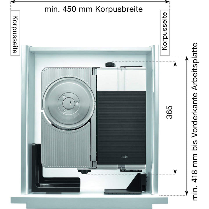Ritter MultiSchneider AES 62 SR silber-metallic Schneidgutführung rechts, Schneidgutführung rechts
