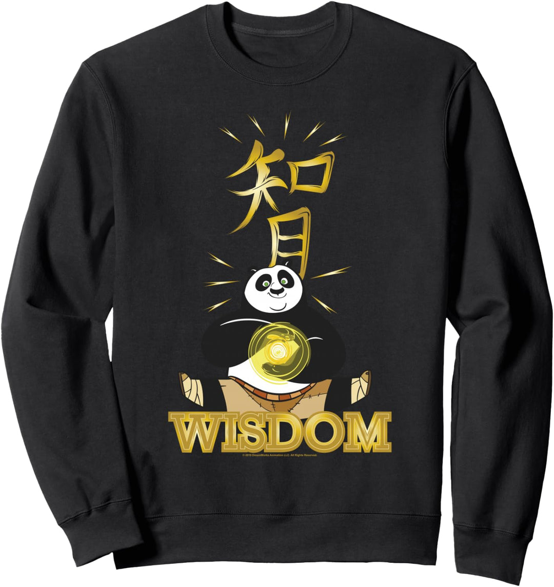 Kung Fu Panda Wisdom Po Calligraphy Portrait Sweatshirt
