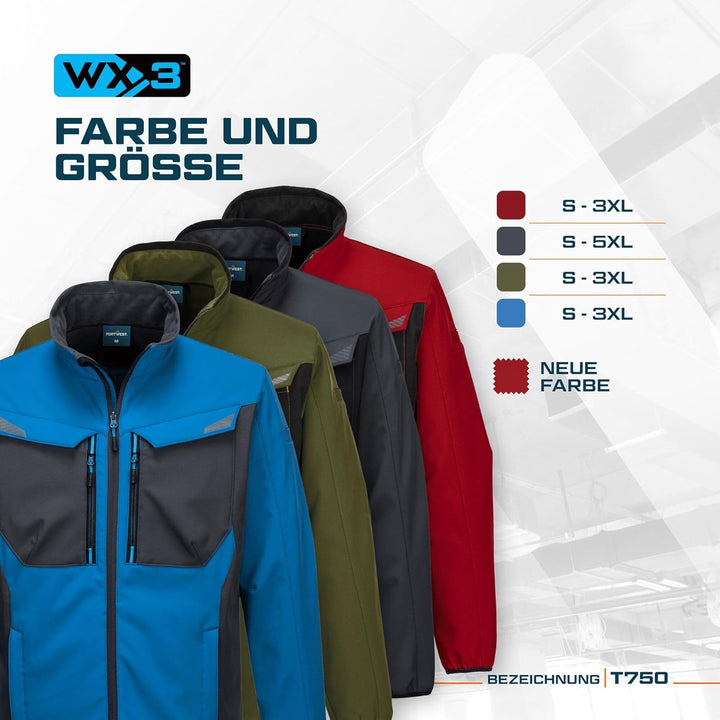 WX3 Softshelljacke, M Metal Grey