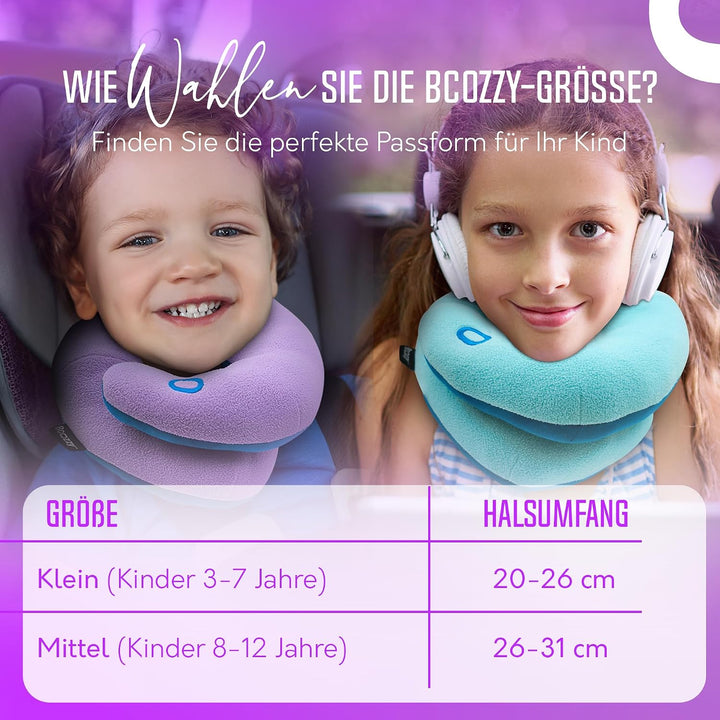 BCOZZY Kinnstützendes Reisekissen Für Kinder für 8-12 Jahre, Verhindert DASS Der Kopf Nach Vorne Fäl