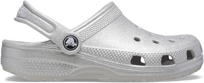 Crocs Unisex Kinder Classic Glitter Clog T Holzschuh 28/29 EU Silver Glitter, 28/29 EU Silver Glitte