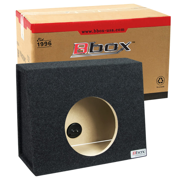 Atrend Bbox Single Sealed 12 Inch Wedge Shaped Subwoofer Enclosure - Universal Wedge Truck Enclosure