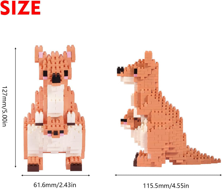 Larcele 899 Stücke Mikro Bausteine Spielzeug Kit, Mini Bricks Bauen Bauklötze Satz KLJM-07 Mehrweg (