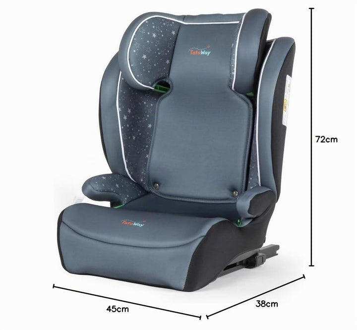 Tataway -Autositz mit ISOFIX-Befestigung für Kindersicherheit mit einer Höhe von 100 bis 150 cm mit