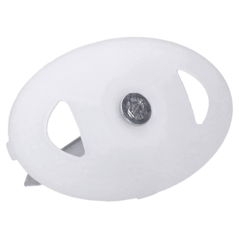 500 Stück Nagelscheiben Ø 3x40 mm mit Montagenagel Stahl oval Weiss Ø 3x40mm 500, Ø 3x40mm 500