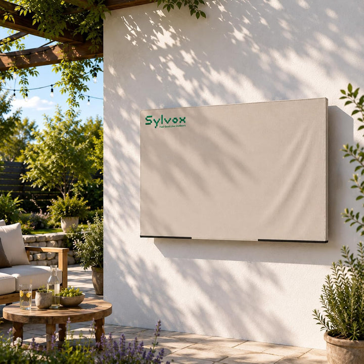 SYLVOX Outdoor wasserdichte Abdeckung für TV 75 zoll mit vollständig unterer Abdeckung, ausserhalb F