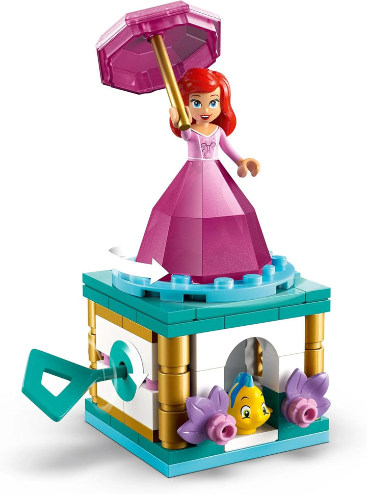 LEGO ǀ Disney Princess Arielle - Spielzeug mit Minifigur - Fabius Figur sowie Zubehör wie Diamant &