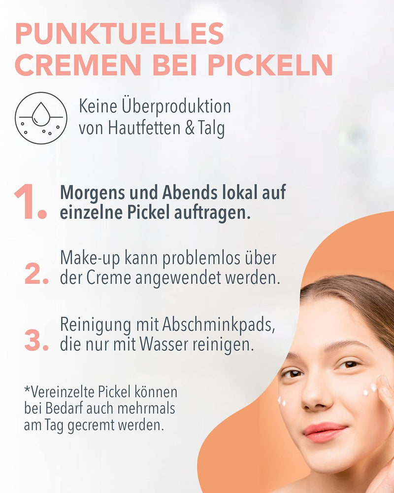 DEMODERM Creme Akne Spezial Kosmetik 30 g | Schnelle Hilfe bei Pubertätspickeln & wohltuende Pflege