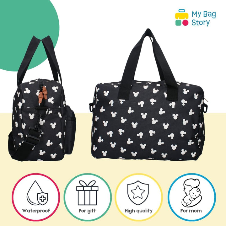 mybagstory - Wickeltasche mit grosser Kapazität mit Wickelunterlage Micky Maus - Grösse 40 cm - vers
