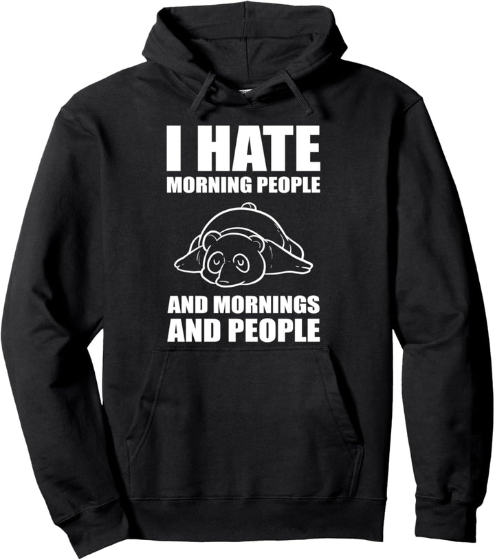 Morgens und Menschen Nachtperson oder Nachtschicht Pullover Hoodie