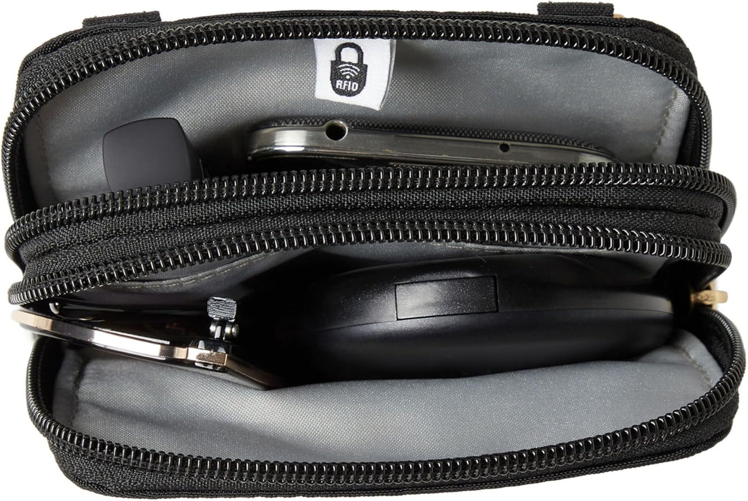 Baggallini Mini Einheitsgrösse Schwarze und Goldfarbene Hardware, Einheitsgrösse Schwarze und Goldfa