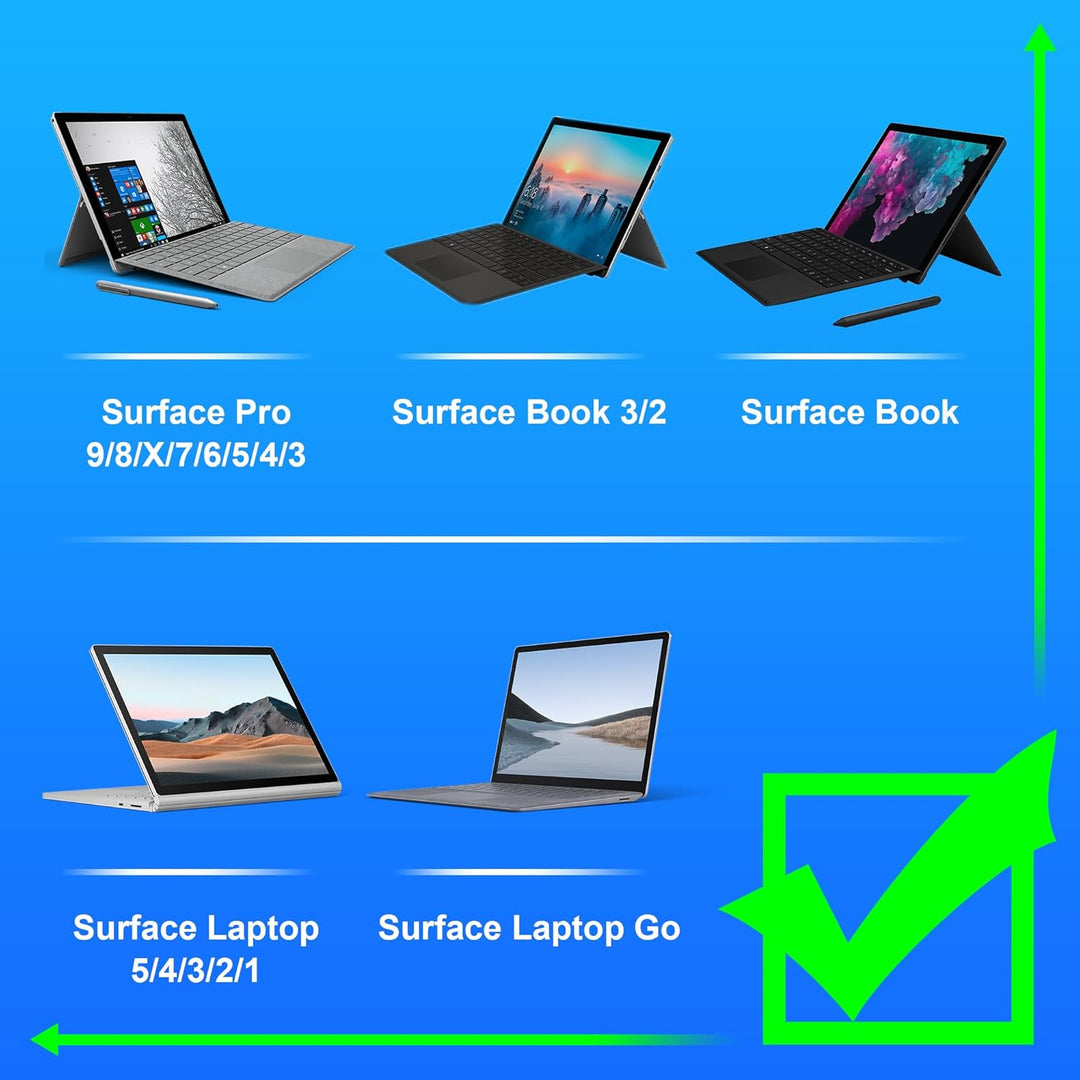 Surface Dock, Surface Docking Station, 12-in-1 Triple Display (2HDMI 4K+VGA) Microsoft Surface Dock