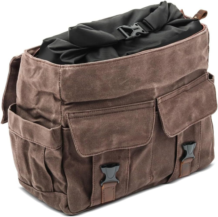 2X Seitentasche für Royal Enfield Classic 500 / Meteor 350 CV1 braun