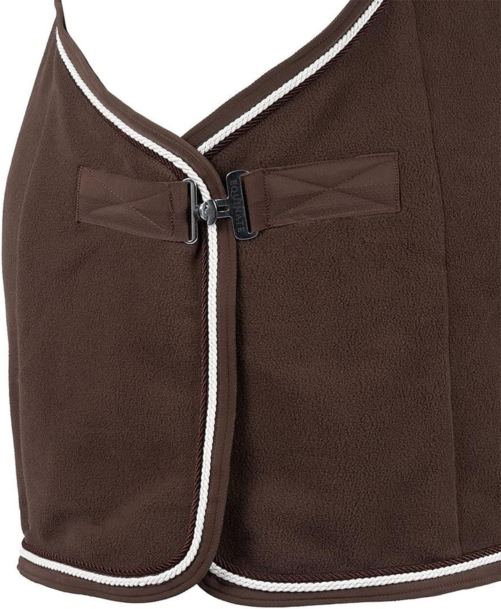 Equinate Abschwitzdecke Springdale aus Polarfleece mit Widerristpolster 125cm Braun Braun 125cm, Bra