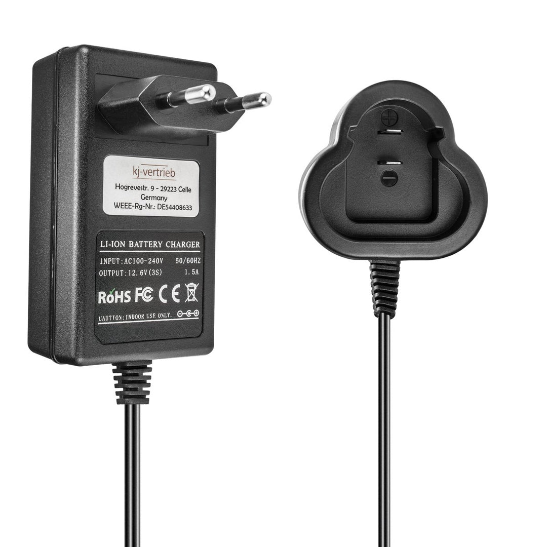 Ladegerät kompatibel mit Metabo Li-Ion Werkzeug-Akkus 6.2543, 6.25439-12.6V 1.5A 10.8-12.6V Li-ion,