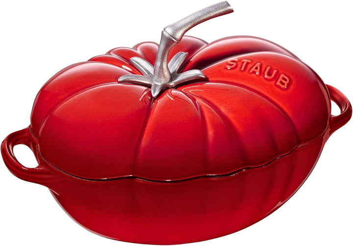 STAUB Cocotte Tomate 25 cm kirschrot Bräter, Gusseisen, 35 x 24 x 16.5 cm, Kirschrot