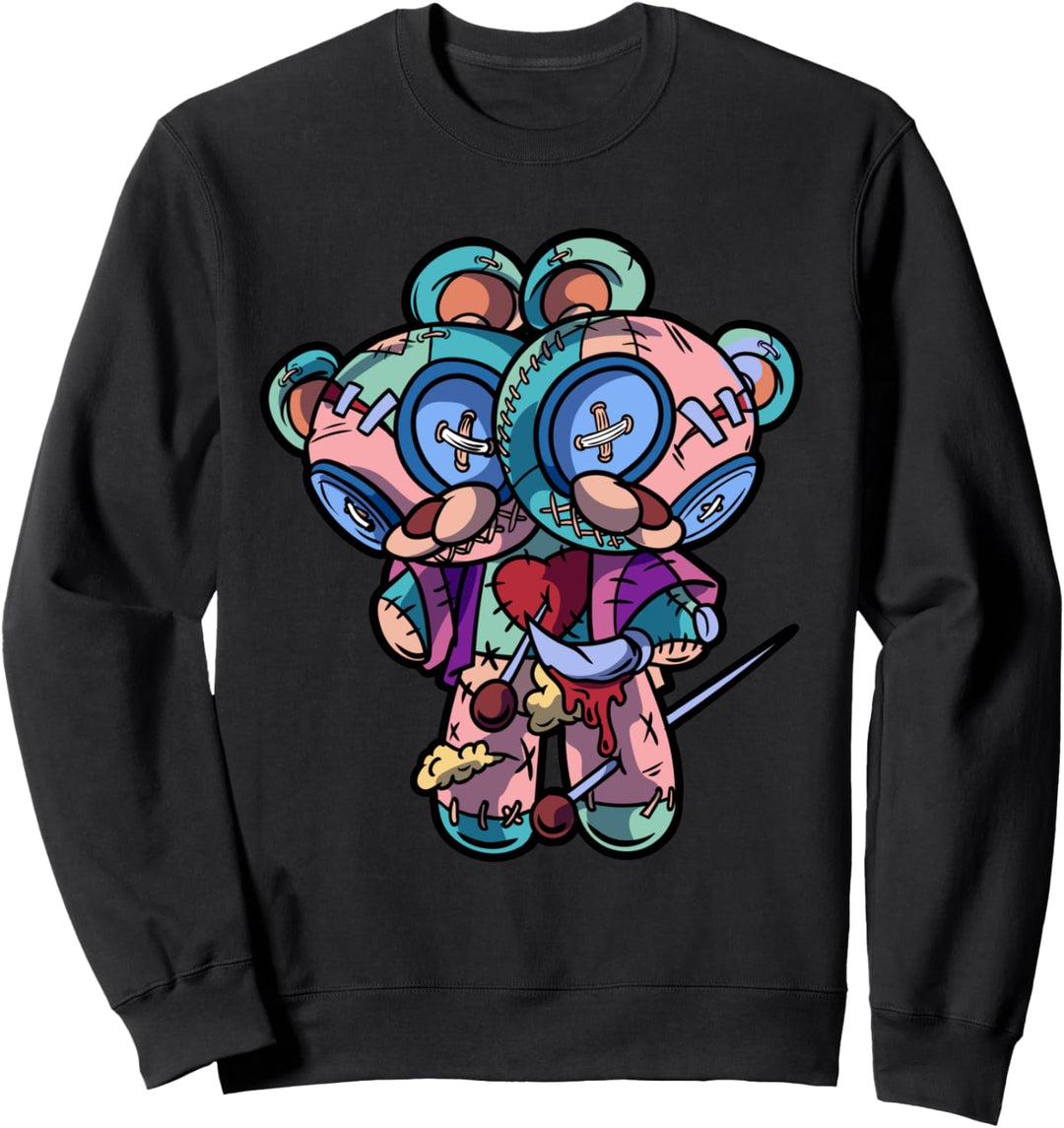 Pastel Goth Two Headed Teddy Bear Voodoo Doll For Men Sweatshirt