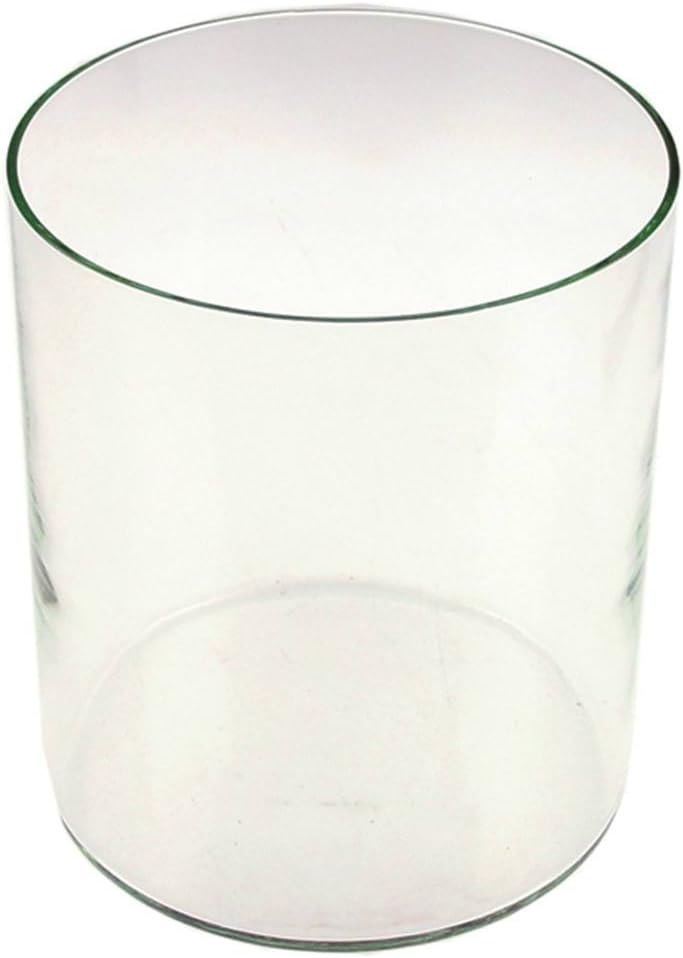 Glas Zylinder ohne Boden mundgeblasen Windlicht Ersatzzylinder Grablicht Durchmesser ca. 10,5 cm Län