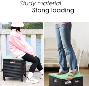 Einkaufstrolley, Klappbar Transport Trolley, Shopping Cart, Trolley mit Deckel, Faltbar Einkaufstrol