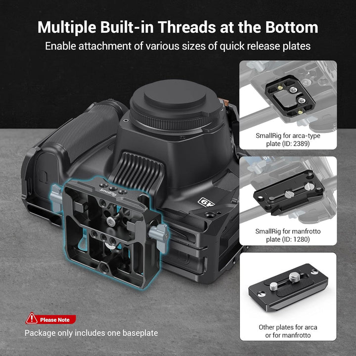 SMALLRIG Universal LWS Baseplate mit Dual 15mm Rod Clamp - 3357