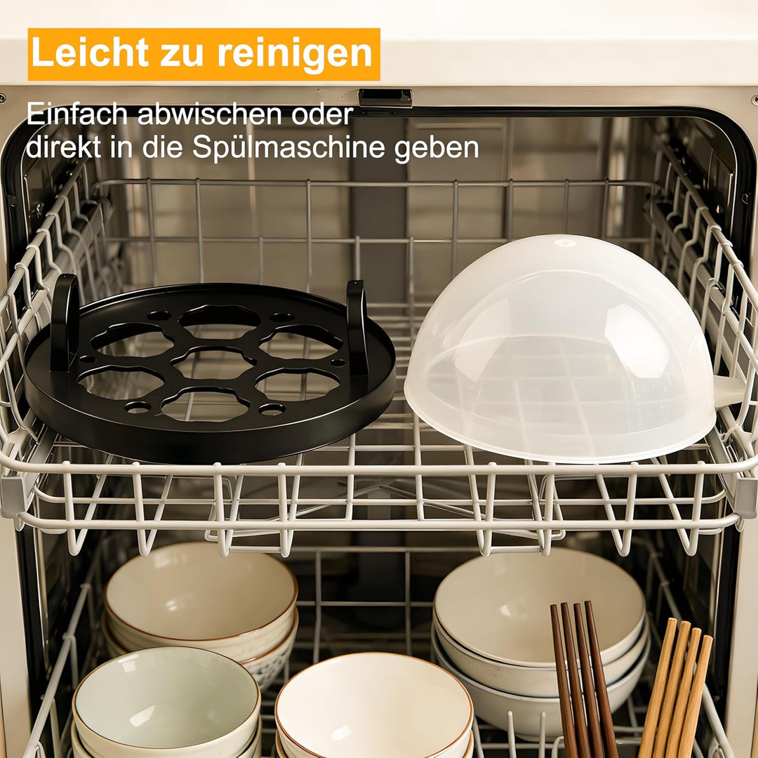 Elektrischer Eierkocher aus Edelstahl, für 1–7 Eier, mit Warmhaltefunktion, akustischer Signalton, B