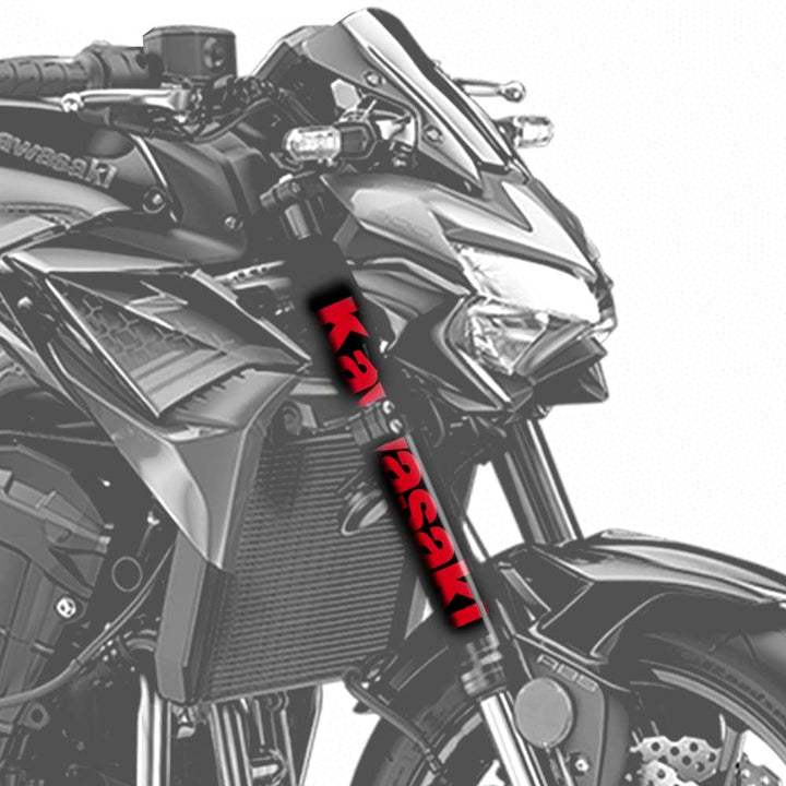 Set mit Stickern für Vorderräder, Logo-Design, kompatibel mit Kawasaki Z900/Z900E (Dunkelrot) Dark r
