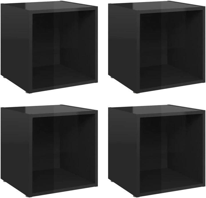 vidaXL 4X TV Schrank 1 Fach Lowboard TV Möbel Tisch Board Sideboard Fernsehtisch Fernsehschrank HiFi
