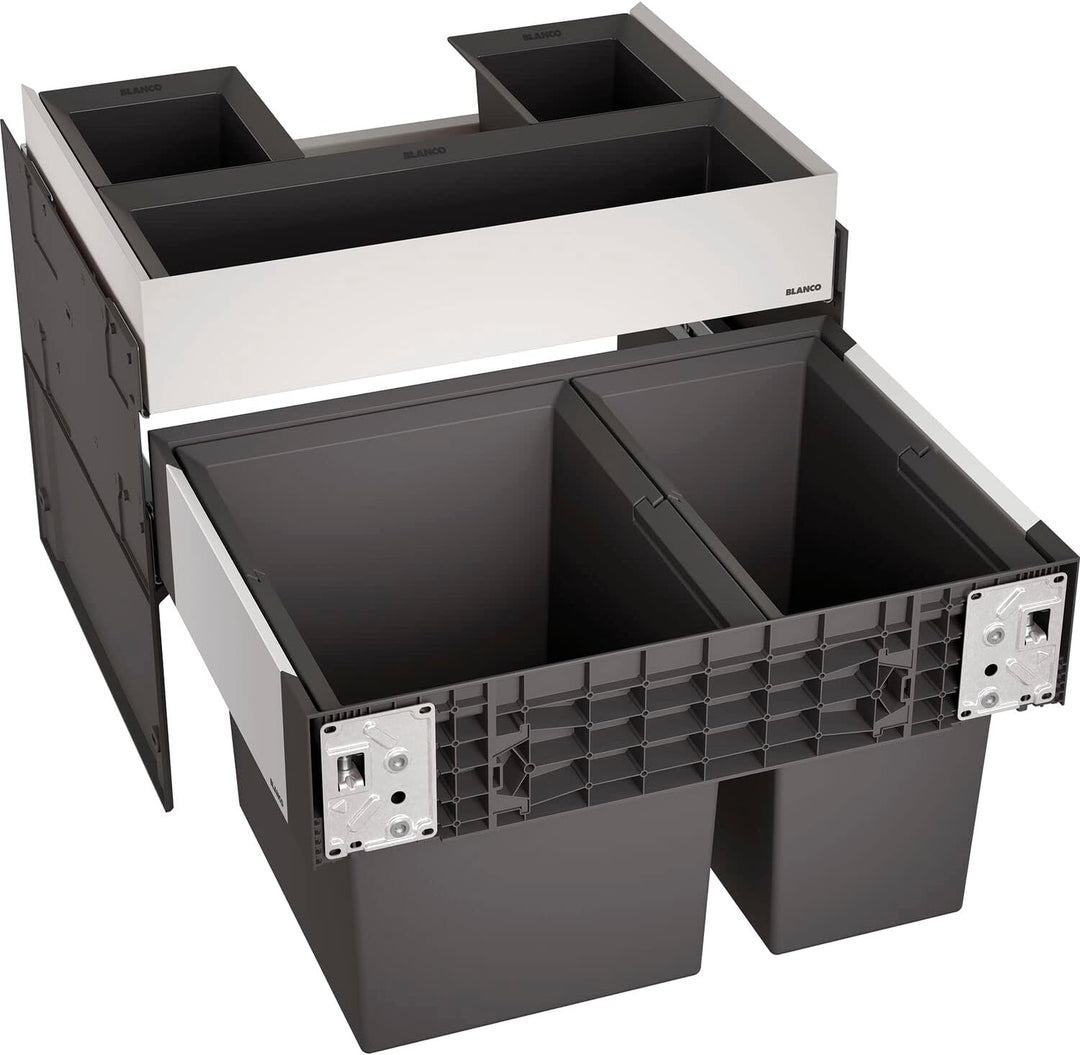 BLANCO 526208 SELECT II 60/2 Orga 60 cm Unterschrank - Mit Organisationsschublade 2 Eimer Version