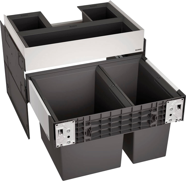 BLANCO 526208 SELECT II 60/2 Orga 60 cm Unterschrank - Mit Organisationsschublade 2 Eimer Version