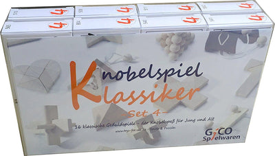 Knobelspiel Klassiker Sets - Diverse Mitgebsel - 16 Spiele einzeln verpackt incl Lösung Geduldspiele