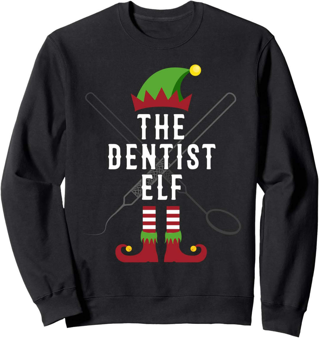 The Dentist Elf lustige Weihnachtsgeschenke für Zahnarzt Sweatshirt
