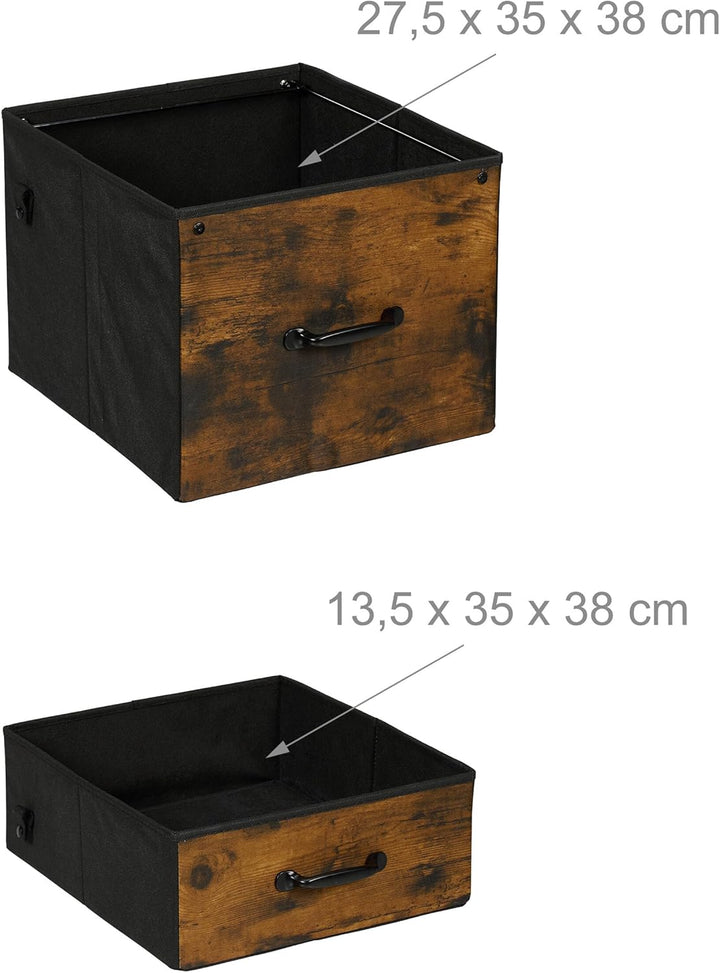 Relaxdays Rollcontainer 2 Schubladen, 3 Fächer, HBT 75,5 x 76,5 x 40 cm, Rollwagen mit Hängeregister