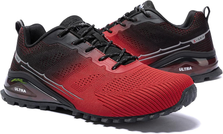 Kricely Traillaufschuhe Herren Leicht Atmungsaktiv Wanderstiefel rutschfest Laufschuhe Outdoor Fitne