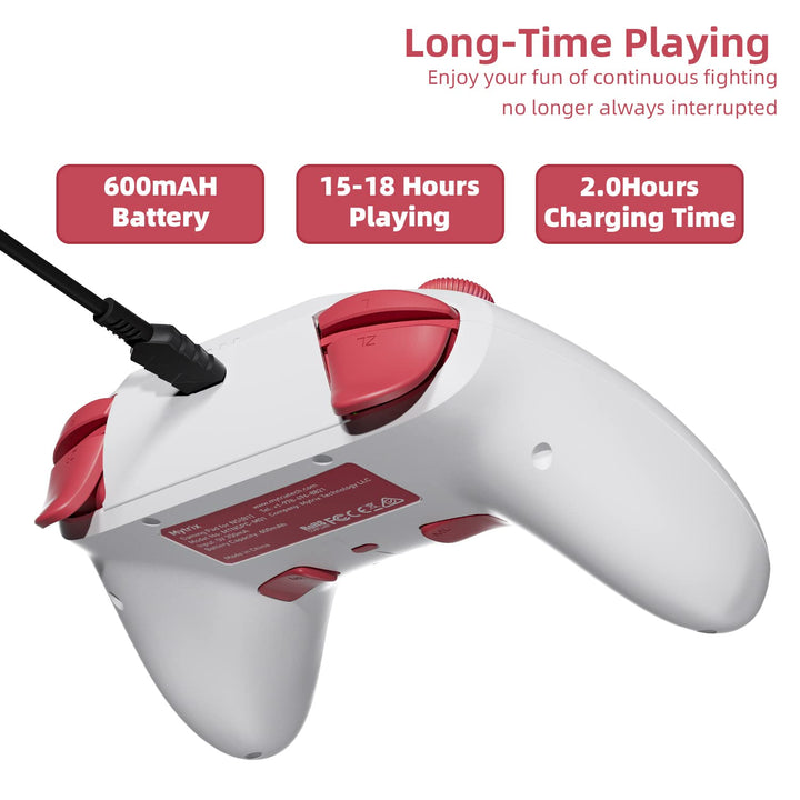 Mytrix Mädchen-Muster Switch Controller mit RGB Lichteffekt, Wireless Pro Controller für Nintendo Sw