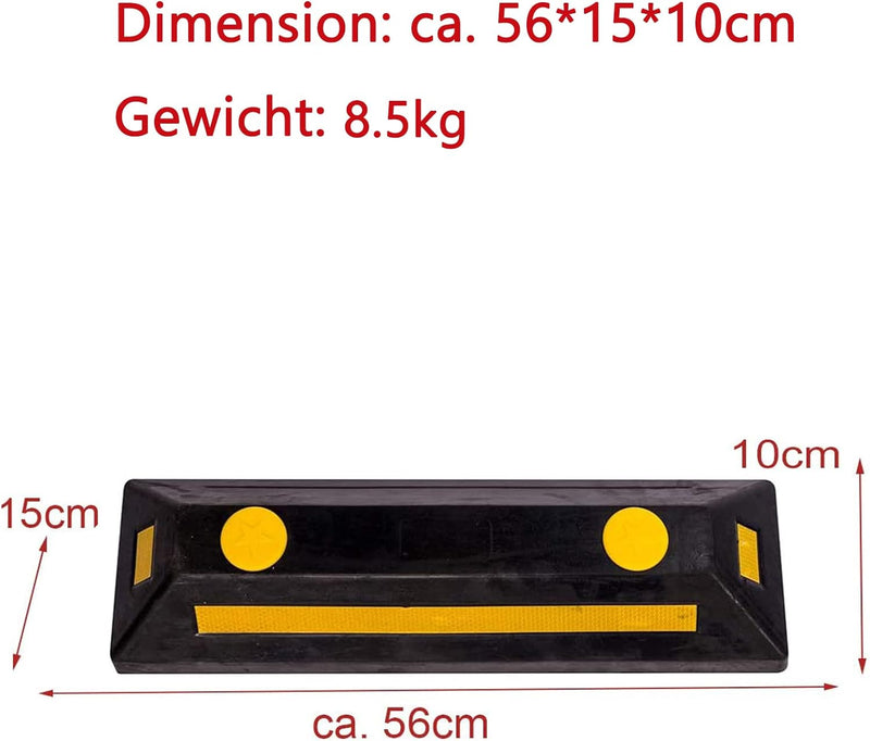 DXP 2er/Set Parkplatz-Markierung Gummi Parkplatzbegrenzung für Parkplätze und Garagen (CDW01)