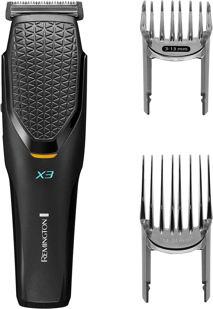 Remington Haarschneidemaschine Profi X3 (2 verstellbare Aufsteckkämme 3-24 mm, japanische Edelstahlk