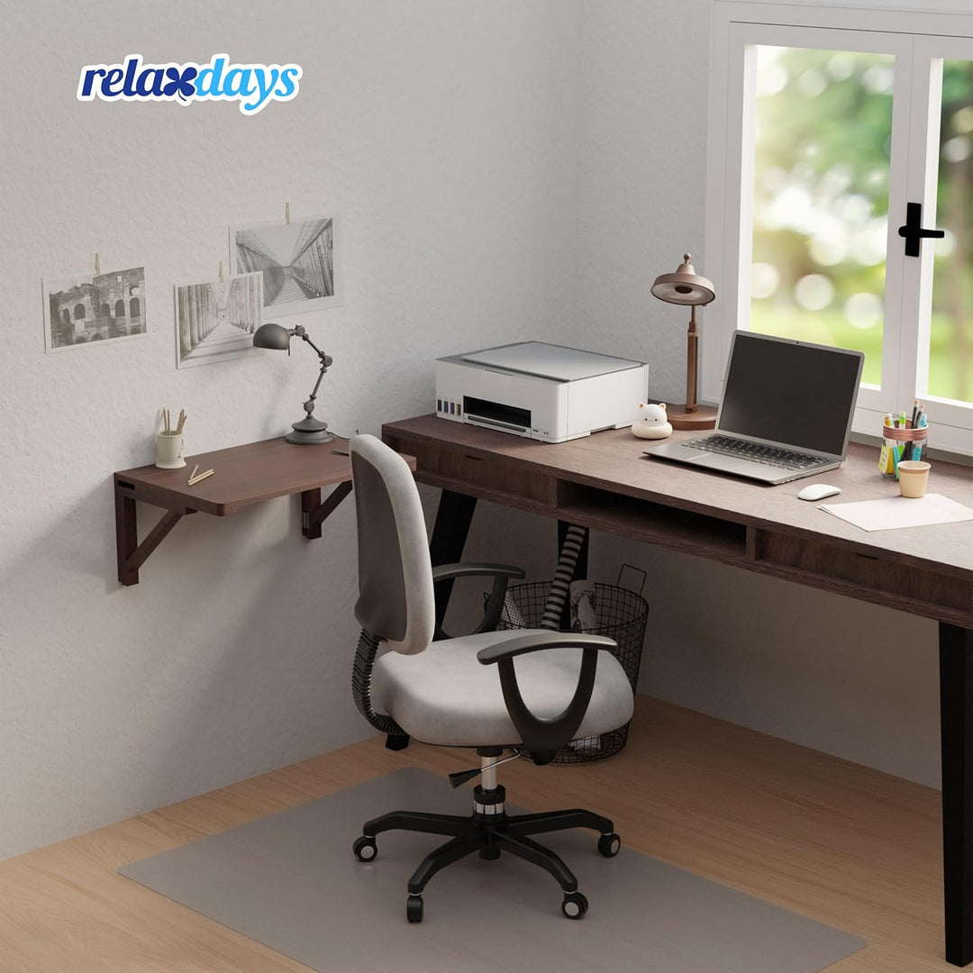 Relaxdays Klapptisch Wand, BxT: 60 x 40 cm, Holz, Esstisch, Schreibtisch, platzsparend klappbar, Wan