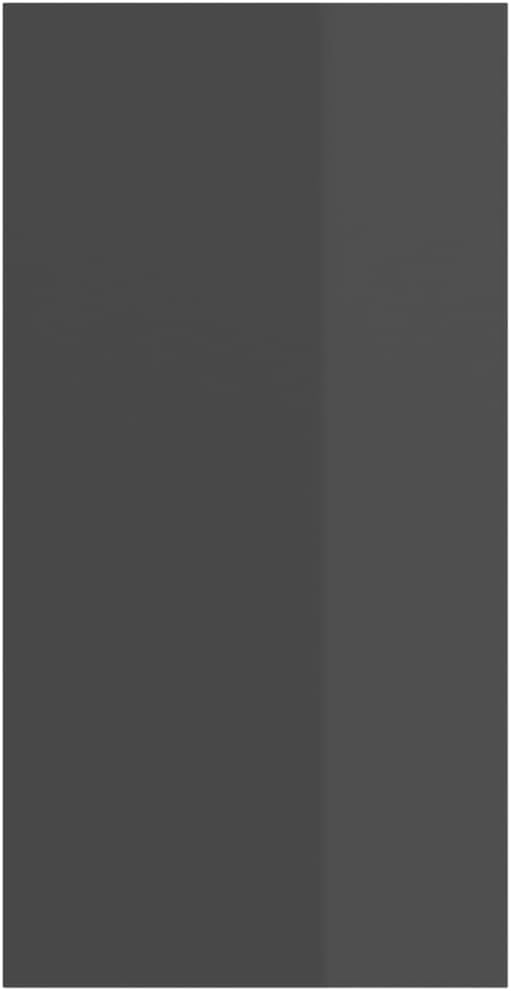 homiuse TV-Wandschrank Hochglanz-Grau 37x37x72 cm Holzwerkstoff Design TV Board Fernsehschrank Ferns