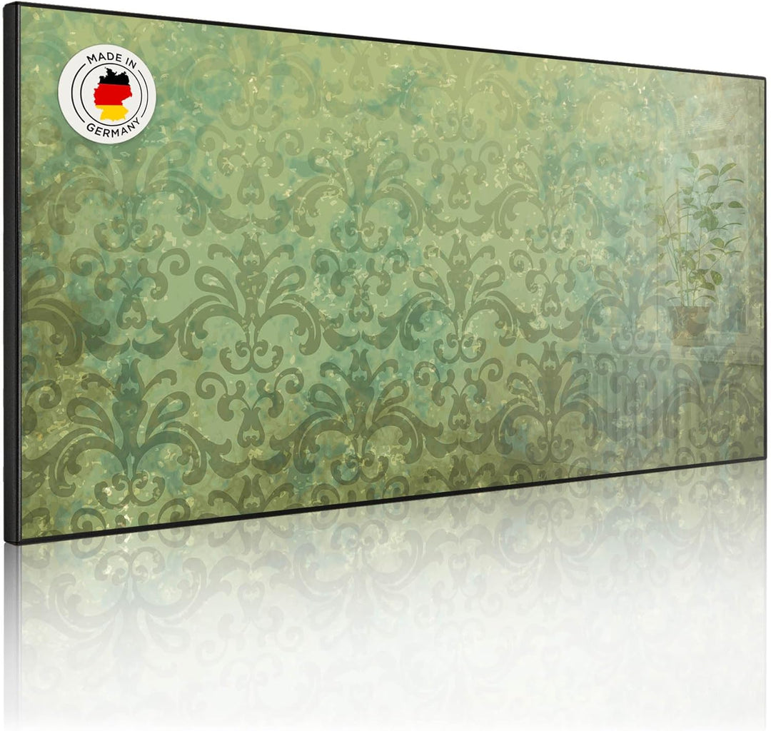 banjado Magnettafel schwarz 78 x 37cm / Magnetwand Metall/Magnetpinnwand als Memoboard/Pinnwand Magn