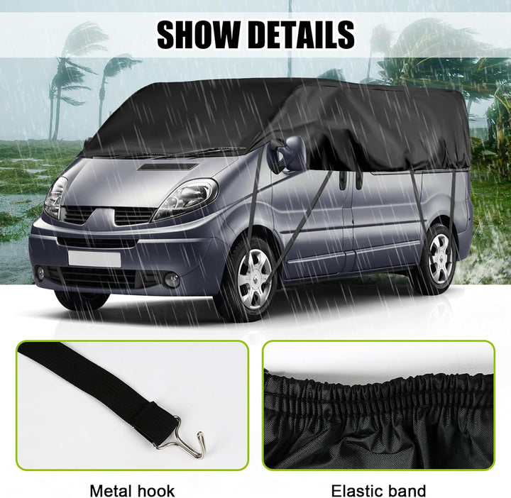 Autoabdeckung Wasserdicht Ersatz für Renault Trafic 2010-2025 LWB, Halbgarage, Autohülle Autoplane,