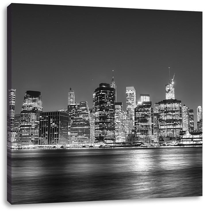 Pixxprint New York City, Grösse: 60x60, Leinwandbild Quadratisch, Wandbild, Kunstdruck, fertig bespa