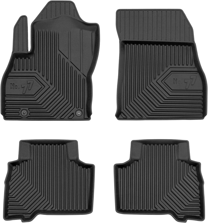 SMK Gummimatten Auto fussmatten Satz für FIAT Qubo 2008-2020 Erleben Sie einen neuen Standard des Re