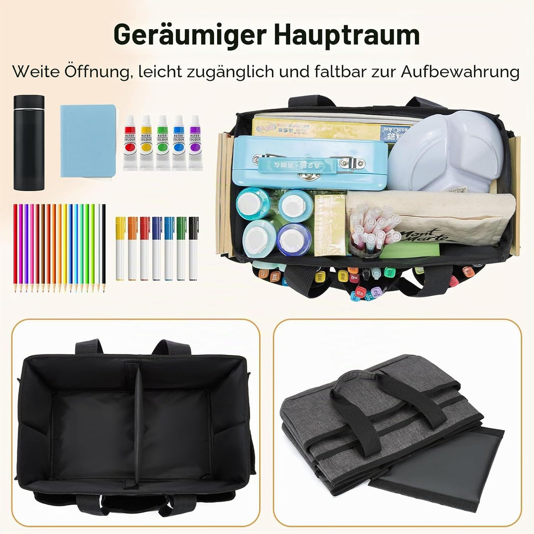 JOSIVIKY Basteltasche, Kunst-Organizer, Tragetasche, Reinigungsbedarf, Auto-Organizer für Werkzeugbe
