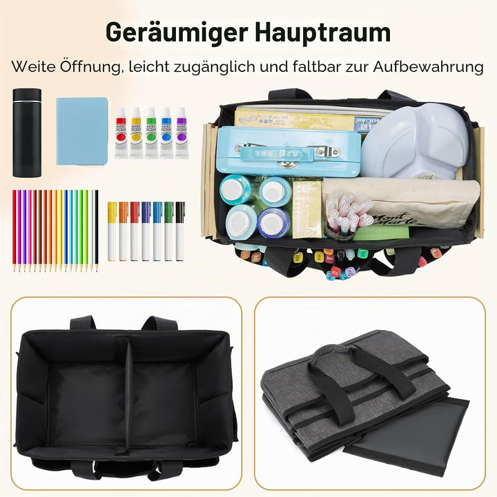 JOSIVIKY Basteltasche, Kunst-Organizer, Tragetasche, Reinigungsbedarf, Auto-Organizer für Werkzeugbe
